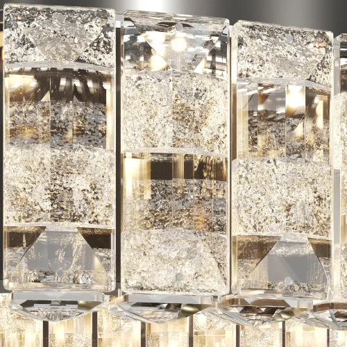 Люстра потолочная LED Castello MOD335CL-L24CH3K Maytoni прозрачная на 1 лампу, основание хром в стиле современный фото 2
