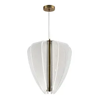Светильник подвесной LED Fesale SL6509.213.01 ST-Luce прозрачный 1 лампа, основание золотое в стиле современный 