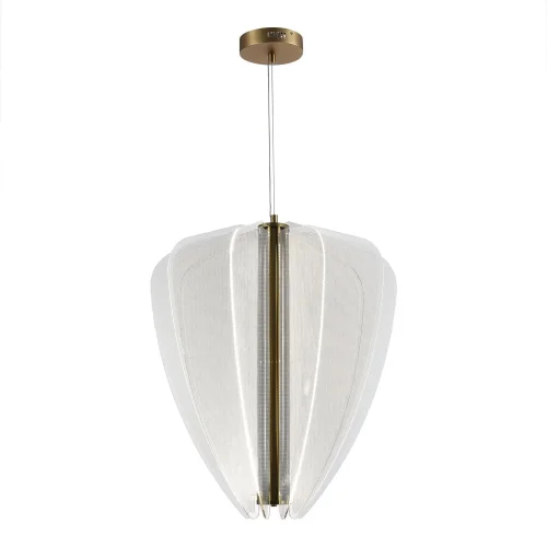 Светильник подвесной LED Fesale SL6509.213.01 ST-Luce прозрачный 1 лампа, основание золотое в стиле современный 