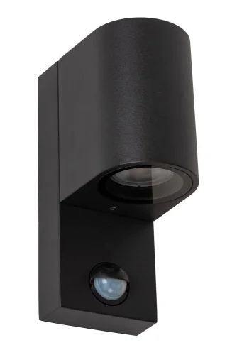 Настенный светильник Zaro Ir 69803/01/30 Lucide уличный IP65 чёрный 1 лампа, плафон чёрный в стиле современный GU10 фото 3