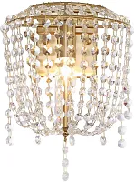 Бра Cesta 4136-1W Favourite прозрачный 1 лампа, основание золотое в стиле классика 