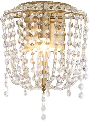 Бра Cesta 4136-1W Favourite прозрачный на 1 лампа, основание золотое в стиле классический 
