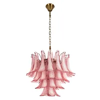 Люстра подвесная Лилу / Lilou 10600/600 Pink LOFT IT розовая на 10 ламп, основание бронзовое в стиле 