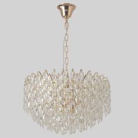 Люстра подвесная HEDONIST SP12 Crystal Lux золотая на 12 ламп, основание золотое в стиле классический 