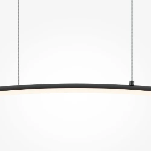 Светильник подвесной LED Light Reflection MOD243PL-L18BK Maytoni чёрный на 1 лампу, основание чёрное в стиле минимализм хай-тек современный линейный фото 3