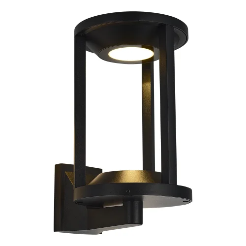 Настенный светильник LED уличный Glorr SL9535.401.01 ST-Luce уличный IP65 чёрный на 1 лампу, плафон чёрный в стиле современный LED фото 4