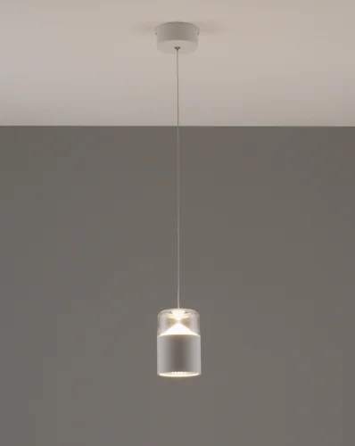 Светильник подвесной LED Rinna V10865-PL Moderli прозрачный 1 лампа, основание белое в стиле современный 
