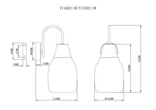 Бра Adalina V11833-1W Moderli белый на 1 лампу, основание белое в стиле современный лофт фото 3