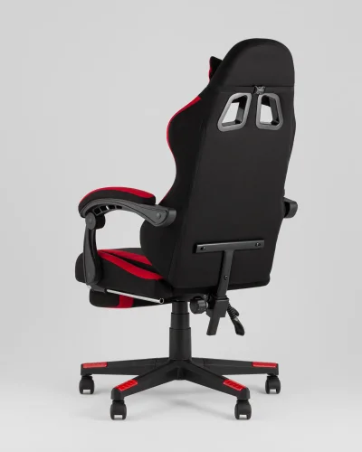 Кресло спортивное TopChairs Prophet с оттоманкой, ткань, черно-красный УТ000039482 Stool Group, красный чёрный/текстиль, ножки/полимер/чёрный, размеры - 1250*1350***490*470 фото 8
