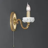 Бра c выключателем A 9111/1 Reccagni Angelo без плафона на 1 лампу, основание золотое в стиле классический 