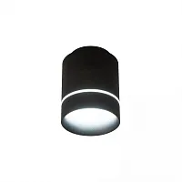 Светильник накладной LED Борн CL745011N Citilux чёрный 1 лампа, основание чёрное в стиле хай-тек современный круглый