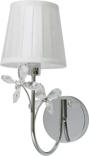 Бра Emilia 1171/A Newport белый на 1 лампу, основание хром в стиле современный Бра Emilia 1171/A Newport белый на 1 лампу, основание хром в стиле современный