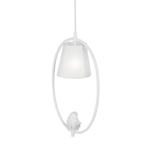 Светильник подвесной V2918-0/1S Vitaluce белый на 1 лампу, основание белое в стиле современный птички фото 2 Светильник подвесной V2918-0/1S Vitaluce белый на 1 лампу, основание белое в стиле современный птички фото 2