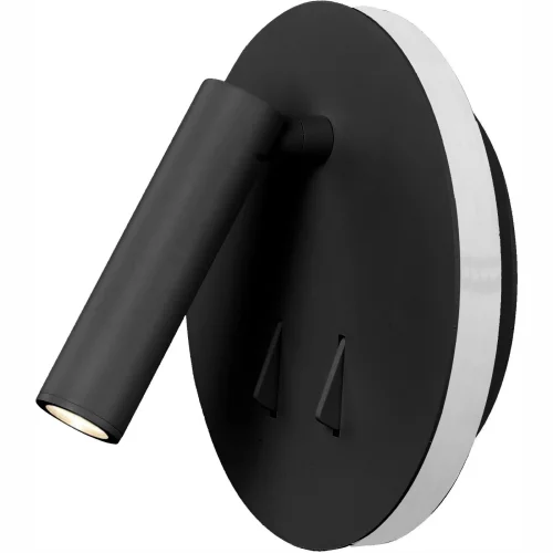 Бра с выключателем LED Cayman 6083 Mantra чёрный на 1 лампа, основание чёрное в стиле хай-тек современный  фото 2