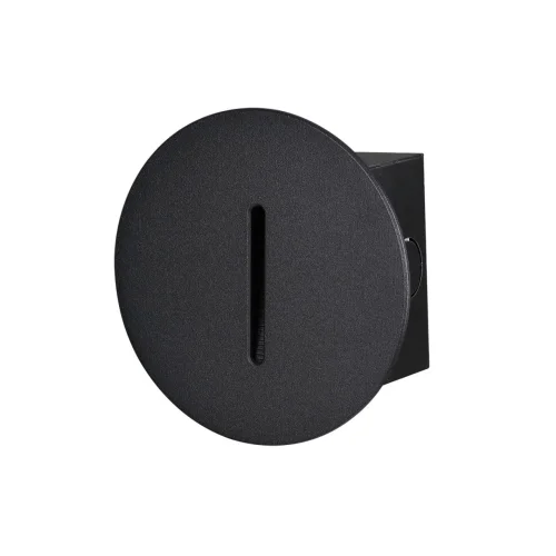 Светильник точечный LED Escala 7051/3WL Odeon Light чёрный на 1 лампу, основание чёрное в стиле минимализм хай-тек подсветка для лестниц и ступеней