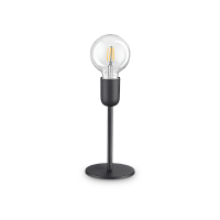 Настольная лампа MICROPHONE TL1 NERO Ideal Lux без плафона 1 лампа, основание чёрное металл в стиле современный 
