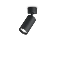 Светильник накладной DYNAMITE PL1 OTTONE SATINATO Ideal Lux чёрный 1 лампа, основание чёрное в стиле современный круглый