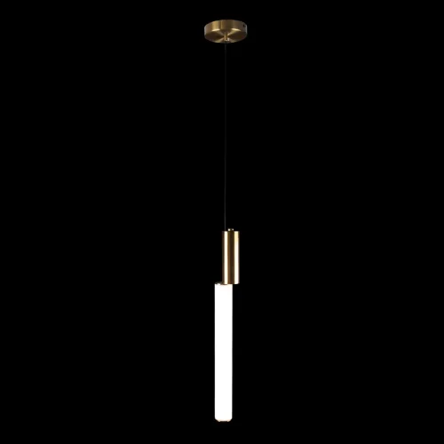 Светильник подвесной LED Alion 10051 Gold LOFT IT белый 1 лампа, основание золотое в стиле современный хай-тек трубочки фото 3