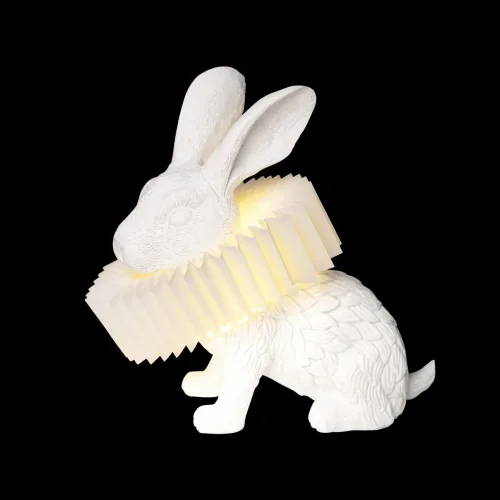 Настольная лампа LED Bunny 10117/B LOFT IT белая 1 лампа, основание белое смола полимер в стиле современный животные фото 3