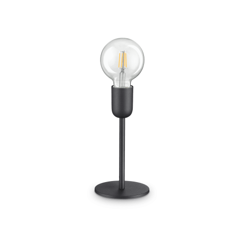 Настольная лампа MICROPHONE TL1 NERO Ideal Lux без плафона 1 лампа, основание чёрное металл в стиле современный 