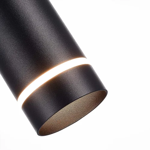 Светильник подвесной LED ST115.443.12 ST-Luce чёрный 1 лампа, основание чёрное в стиле современный хай-тек трубочки фото 3
