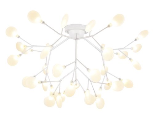 Люстра потолочная TR3018 Ambrella light белая на 36 ламп, основание белое в стиле современный ветви