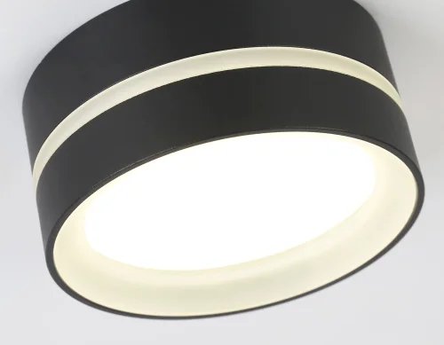 Светильник накладной TN5389 Ambrella light чёрный 1 лампа, основание чёрное в стиле современный круглый фото 6