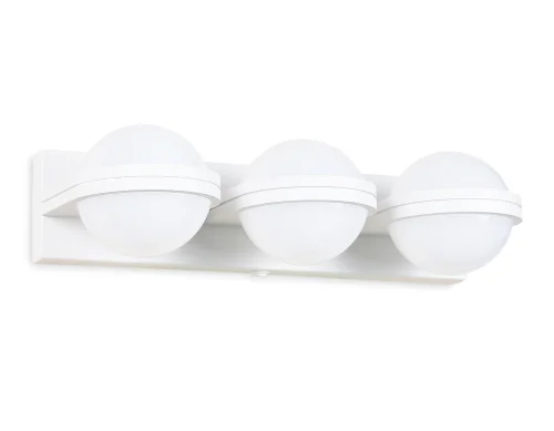 Бра с выключателем LED FW557 Ambrella light белый на 3 лампы, основание белое в стиле хай-тек модерн шар фото 2