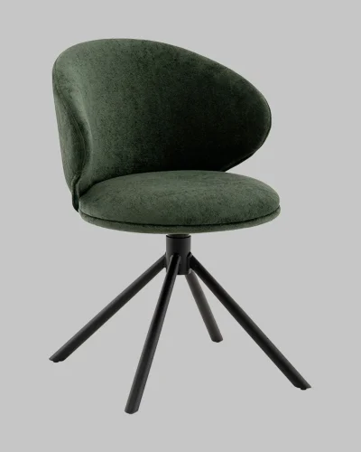 Стул Труфальд велюр зеленый УТ000041568 Stool Group, зелёный/велюр, ножки/металл/чёрный, размеры - *****
