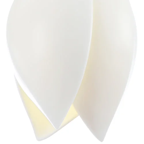 Светильник подвесной FLOWERS SP1 Crystal Lux белый 1 лампа, основание золотое в стиле флористика  фото 6
