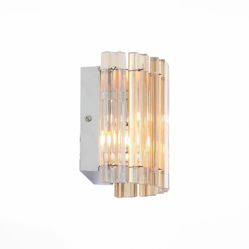Бра VERSITA SL400.101.02 ST-Luce янтарный прозрачный на 2 лампы, основание хром в стиле современный  фото 3