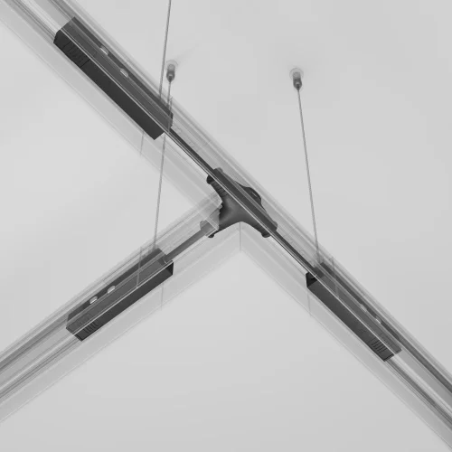 Коннектор питания Т-образный Magnetic track system TRA034CWT-42B Maytoni чёрный в стиле современный хай-тек для светильников серии Magnetic track system Exility подвесной встраиваемый накладной exility тонкая магнитная магнитный фото 4