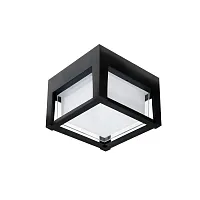 Потолочный светильник уличный LED Ulysses A6406PF-1BK Arte Lamp уличный IP65 чёрный на 1 лампу, плафон белый в стиле современный LED