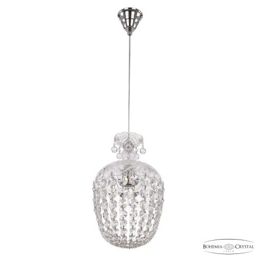 Светильник подвесной 14771P/22 Ni Bohemia Ivele Crystal прозрачный 1 лампа, основание никель в стиле классический r