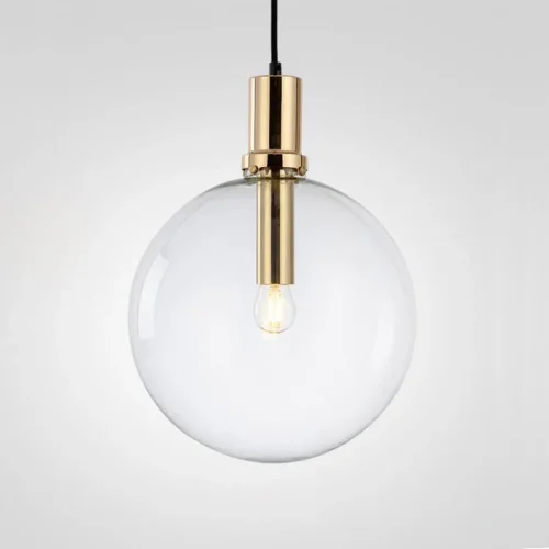 Светильник подвесной PENBALL D25 Gold 168479-26 ImperiumLoft прозрачный на 1 лампу, основание золотое в стиле современный лофт 