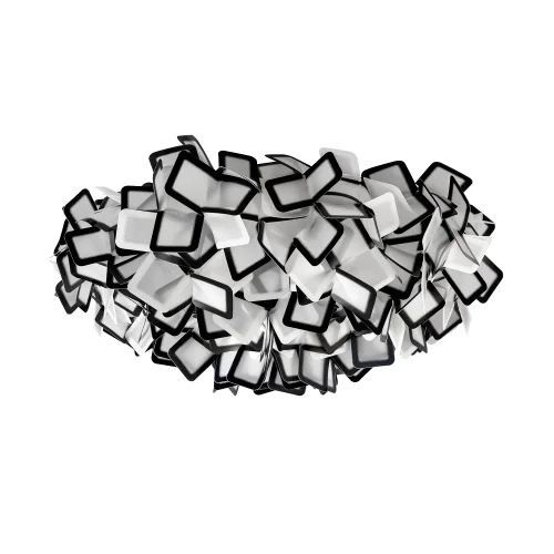 Светильник потолочный Слизия / Clizia 10231/780C Black LOFT IT чёрный белый на 5 ламп, основание в стиле современный арт-деко фото 3