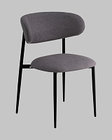 Стул Килиан велюр серый УТ000040829 Stool Group, серый/велюр, ножки/металл/чёрный, размеры - *790****