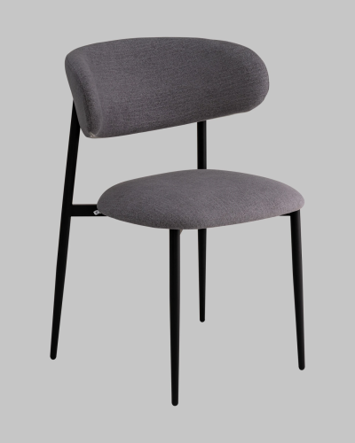 Стул Килиан велюр серый УТ000040829 Stool Group, серый/велюр, ножки/металл/чёрный, размеры - *790****