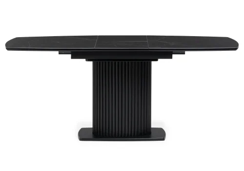 Керамический стол Фестер 140(180)х80х76 черный мрамор / черный 571396 Woodville столешница чёрная из керамика фото 2