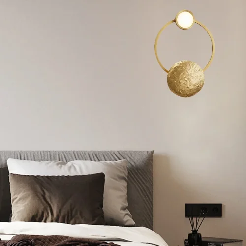 Бра Gioielli 01 Giopato Coombes 148131-22 ImperiumLoft белый на 2 лампы, основание латунь в стиле современный фото 4