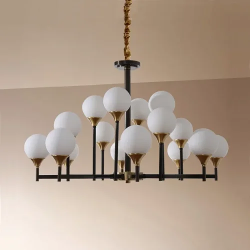 Люстра подвесная ERA 16 177884-26 ImperiumLoft белая на 16 ламп, основание латунь в стиле современный фото 2