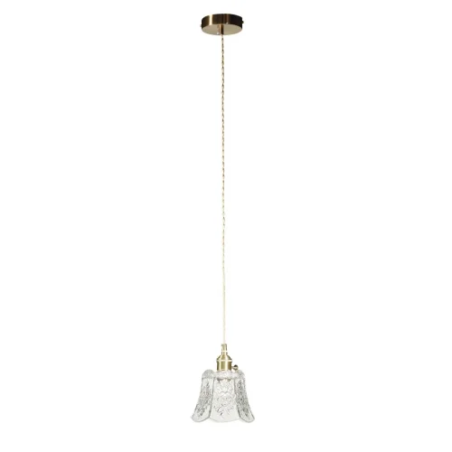 Светильник подвесной Lace 10110/B LOFT IT прозрачный на 1 лампу, основание латунь в стиле лофт прованс кантри 