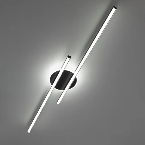 Светильник потолочный LED с пультом Trent CL203621 Citilux чёрный на 1 лампу, основание чёрное в стиле современный хай-тек минимализм с пультом фото 2