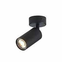 Светильник накладной Dario ST303.402.01 ST-Luce чёрный 1 лампа, основание чёрное в стиле современный хай-тек круглый