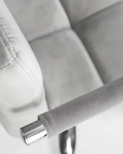 Офисное кресло набор 2 шт. SET-2 9400-LM TERRY, цвет сиденья серый велюр (MJ9-75), цвет основания хромированная сталь Dobrin, /велюр, ножки/металл/хром, размеры - 810*950***580*580 фото 9 Офисное кресло набор 2 шт. SET-2 9400-LM TERRY, цвет сиденья серый велюр (MJ9-75), цвет основания хромированная сталь Dobrin, /велюр, ножки/металл/хром, размеры - 810*950***580*580 фото 9