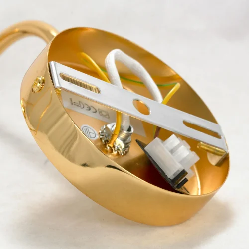Бра Boone LSP-8424 Lussole золотой без плафона на 1 лампа, основание золотое в стиле лофт  фото 4