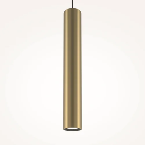 Светильник подвесной Pro Focus MOD161PL-01G1 Maytoni золотой на 1 лампу, основание золотое в стиле современный трубочки фото 7