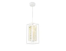 Светильник подвесной Traditional TR5042 Ambrella light прозрачный белый 1 лампа, основание белое в стиле арт-деко 