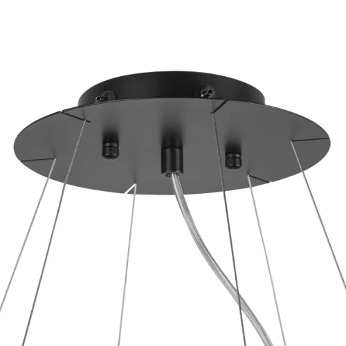 Люстра подвесная Nubi 802167 Lightstar белая на 6 ламп, основание чёрное в стиле современный арт-деко  фото 2