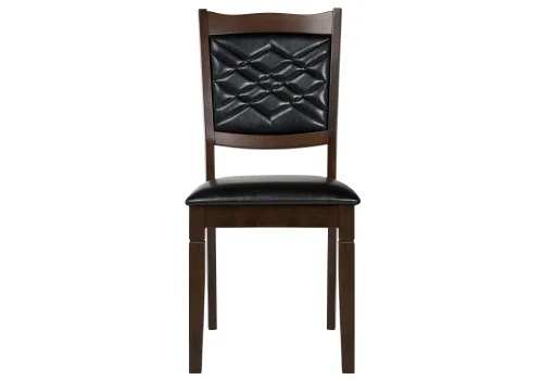 Деревянный стул Vale cappuccino 1599 Woodville, чёрный/искусственная кожа, ножки/дерево/коричневый капучино, размеры - ****440*510 фото 9